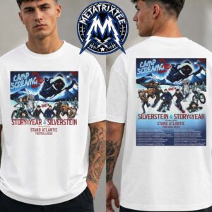 Silverstein And Story Of The Year Camp Screamo 2 Tour 2026 Dates List Kick Off On Nov 16 In Seattle End On Dec 13 In Boston Two Sided Print T-Shirt