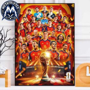 Spain National Football Team Defeat Argentina And Claimed 2026 FIFA World Cup 2026 High-Quality Poster Canvas