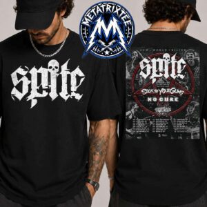 Spite THE NEW WORLD KILLER Fall US October Tour 2026 Poster Cities List Start Sacramento CA To Colorado Springs CO Two Sided Print T-Shirt