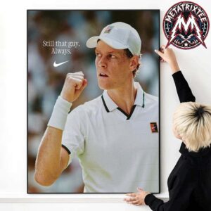 Still That Guy Always Jannik Sinner x Nike 2026 Wimbledon Gentlemen Singles Champion Poster Canvas