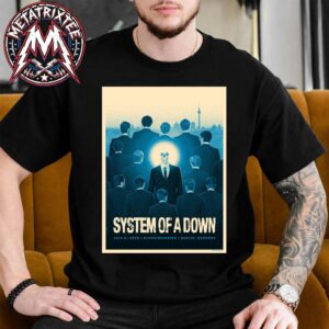 System Of A Down Berlin Pop Up Poster For July 8 2026 At Olympiastadion In Germany Short Black T-Shirt
