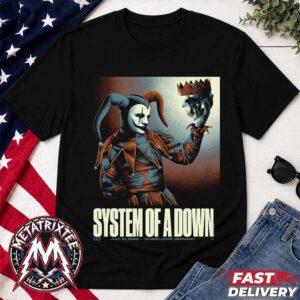 System Of A Down Poster Concert At Open Air Park Dusseldorf Germany July 10th 2026 Black T-Shirt