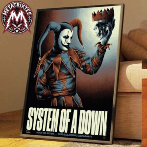 System Of A Down Poster Concert At Open Air Park Dusseldorf Germany July 10th 2026 Professional Poster Canvas