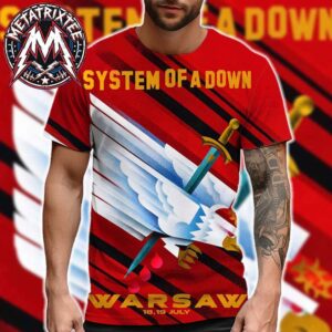 System Of A Down Two Night Poster For PGE Narodowy In Warsaw Poland On July 18 And July 19 2026 All Over Print Shirt