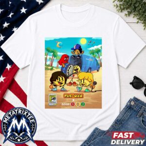 Take Off Your Pants and Jacket 25th Anniversary Blink-182 And Pac-Man Exclusively At Comic-Con International In San Diego July 23-26 2026 White Short T-Shirt