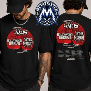 Taste of Chaos The Return Of Tour 2026 Official Poster Begins On September 22 In Charlotte NC Wraps October 26 In Anaheim CA Two Sided Print T-Shirt