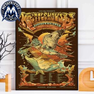 The 2026 KettleHouse Amphitheater Season Poster Shows Dates List For May Through October In Bonner Montana Gallery-Style Poster Canvas