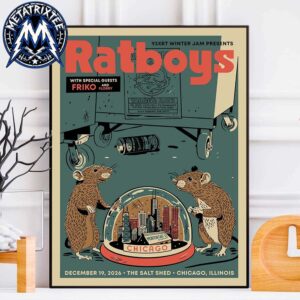 The 93XRT Winter Jam Poster Concert For Ratboys At The Salt Shed In Chicago Illinois On December 19 2026 Premium Poster Canvas