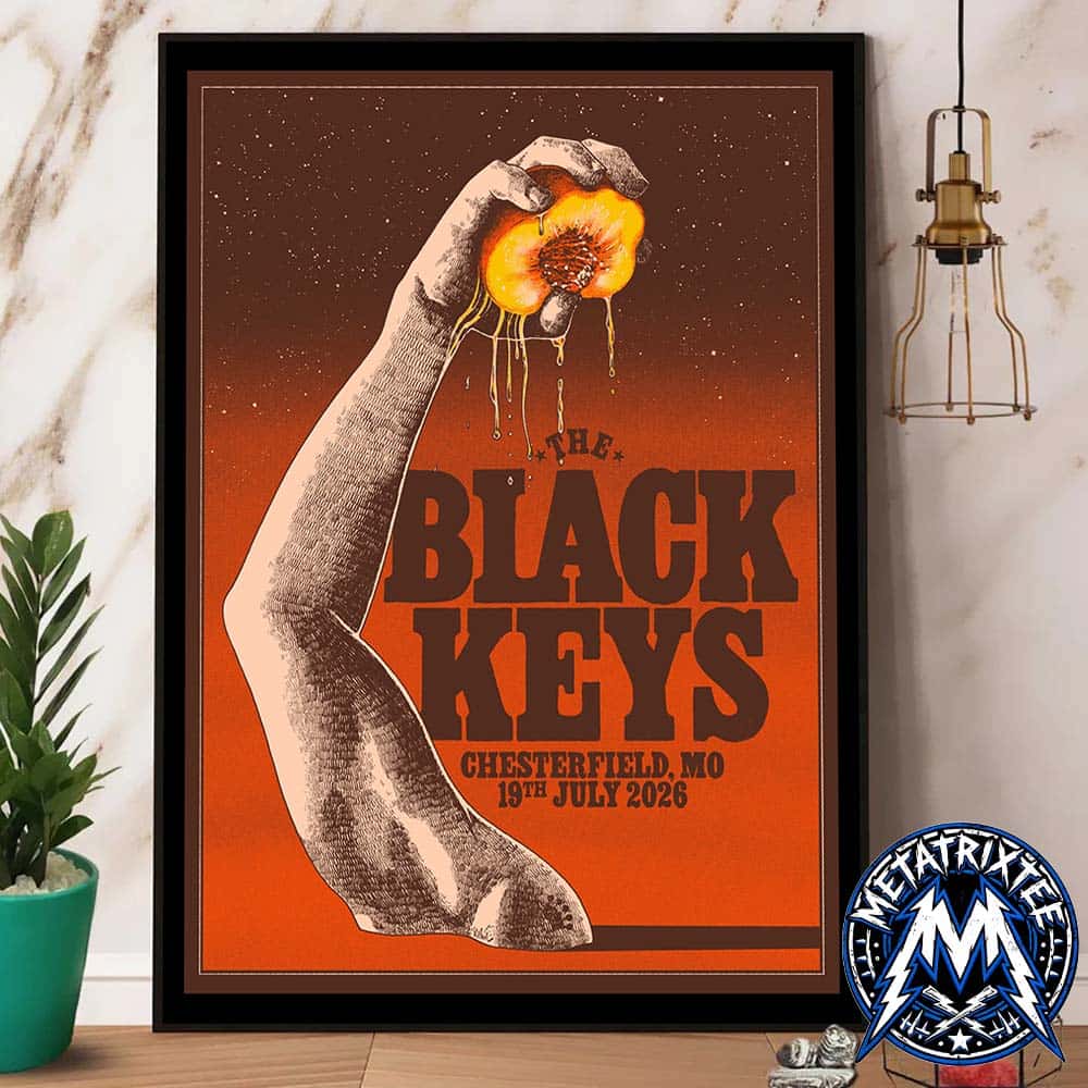 The Black Keys Main Poster At The Factory In Chesterfield Missouri On July 19 2026 Poster Canvas The Black Keys Main Poster At The Factory In Chesterfield Missouri On July 19 2026 Poster Canvas