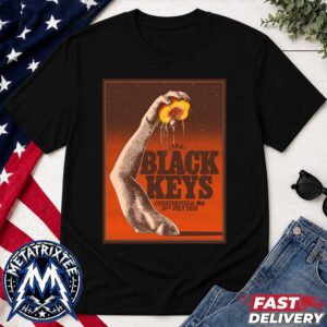 The Black Keys Main Poster At The Factory In Chesterfield Missouri On July 19 2026 Short Black T-Shirt