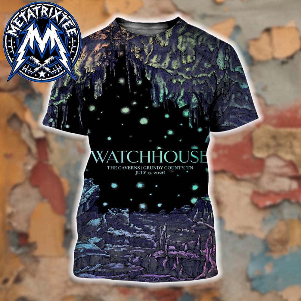 The Caverns 2026 Poster For Watchhouse at in Grundy County Tennesse On July 17 2026 All Over Print Shirt The Caverns 2026 Poster For Watchhouse at in Grundy County Tennesse On July 17 2026 All Over Print Shirt