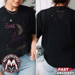 The Cure Exclusive Berlin Weekend Event Tee For Wuhlheide In Germany On July 10th 11th And 12th 2026 Two Sided Black T-Shirt