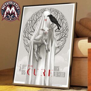 The Cure In Rock Werchter festival On July 5 2026 Poster Show For Werchter Belgium Artwork By Bruno Vergauwen Poster Canvas