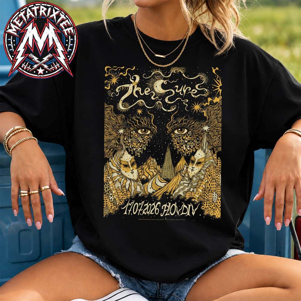 The Cure Plovdiv 2026 Limited Edition Event Poster For Phillgood Festival In Bulgaria On July 17 2026 Short Black T-Shirt The Cure Plovdiv 2026 Limited Edition Event Poster For Phillgood Festival In Bulgaria On July 17 2026 Short Black T-Shirt