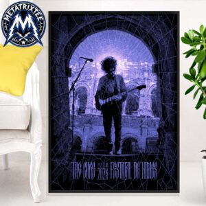 The Cure Three-Night Official Poster For Festival de Nimes At The Arenes de Nimes In France From July 24 To July 26 2026 Professional Poster Canvas