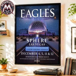 The Eagles December 4 Show 2026 At Sphere Las Vegas For December 4th 5th And 11th 12th Poster Canvas