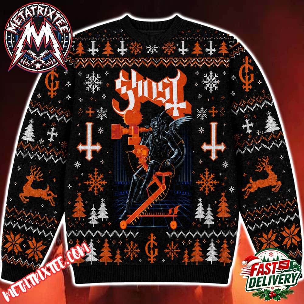 The Ghost Auteur V For 2 BIG TO RIG Holiday Christmas Xmas Ugly Christmas Sweater The Ghost Auteur V For 2 BIG TO RIG Holiday Christmas Xmas Ugly Christmas Sweater