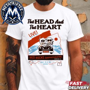 The Head and The Heart Morrison Colorado Two Distinct Tee For Red Rocks Amphitheatre On July 15 And 16 2026 White T-Shirt