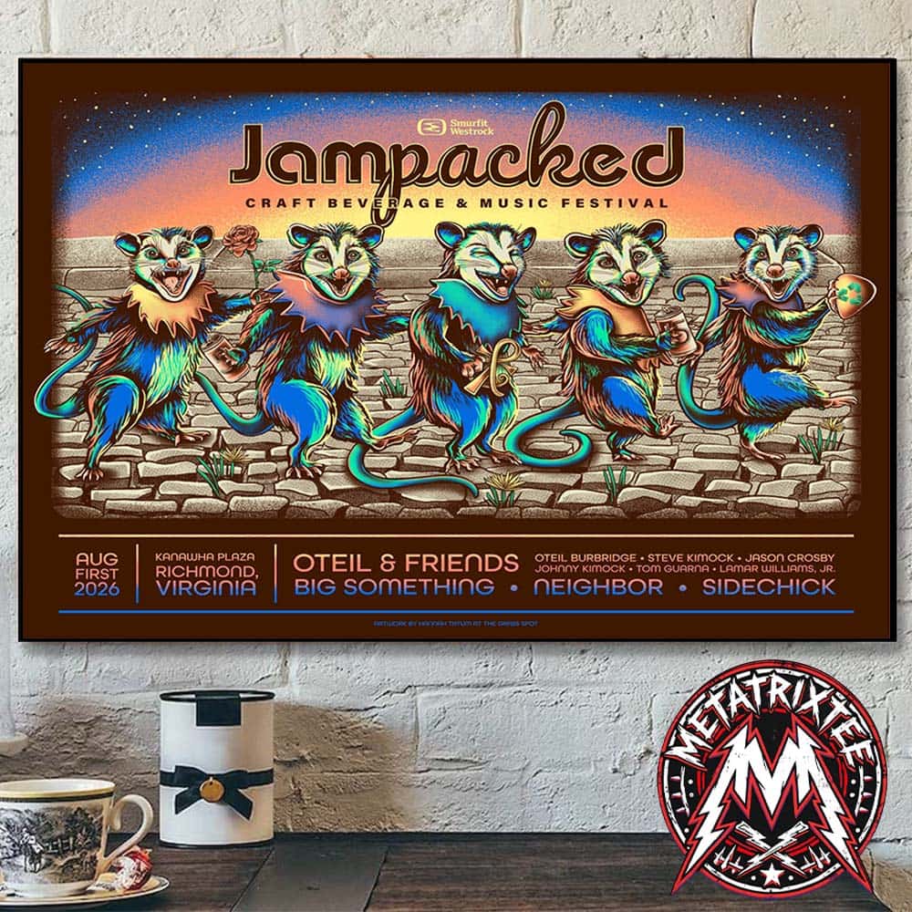 The JamPacked Craft Beverage And Music Festival 2026 Poster Lineup For at Kanawha Plaza In Richmond Virginia On Saturday August 1 2026 Poster Canvas The JamPacked Craft Beverage And Music Festival 2026 Poster Lineup For at Kanawha Plaza In Richmond Virginia On Saturday August 1 2026 Poster Canvas