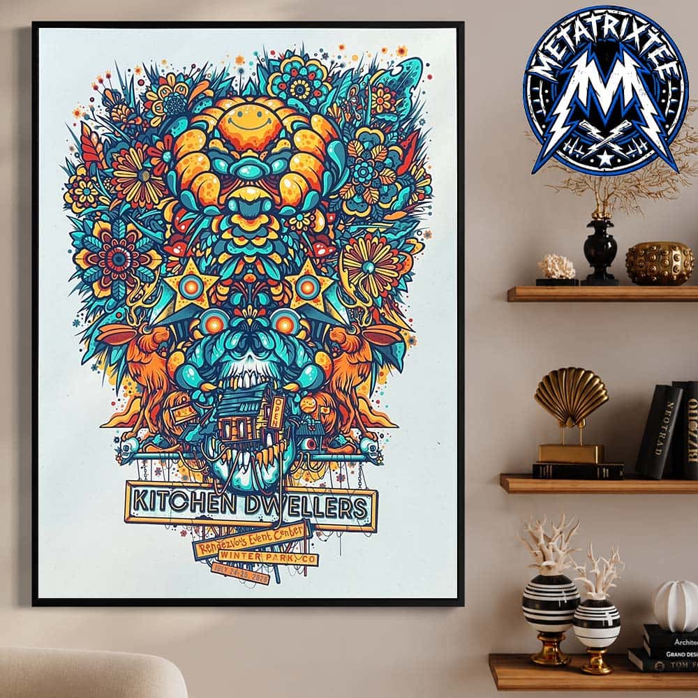 The Kitchen Dwellers Two-Night Poster For Mountain Music Festival At The Rendezvous Event Center In Winter Park Colorado On July 24–25 2026 Gallery-Style Poster Canvas The Kitchen Dwellers Two-Night Poster For Mountain Music Festival At The Rendezvous Event Center In Winter Park Colorado On July 24–25 2026 Gallery-Style Poster Canvas