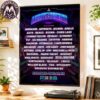 Frank Turner Bowl My Bones United Kingdom Tour 2026 Poster Cities List With The Sleeping Souls Poster Canvas