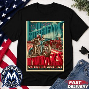 The Mavericks And Friends Official Poster At Knuckleheads In Kansas City MO On July 17 and 18 2026 Black T-Shirt