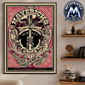 The Mavericks And Friends Poster Show At the Charleston Music Hall In Charleston South Carolina On August 1 2026 High-Quality Poster Canvas