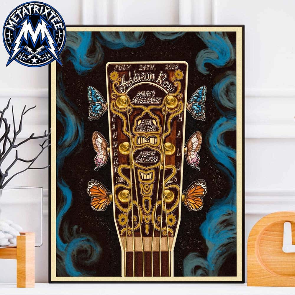The Row One Stage Poster Concert For Addison Rose At Cannery Hall In Nashville Tennessee On July 24 2026 Poster Canvas The Row One Stage Poster Concert For Addison Rose At Cannery Hall In Nashville Tennessee On July 24 2026 Poster Canvas