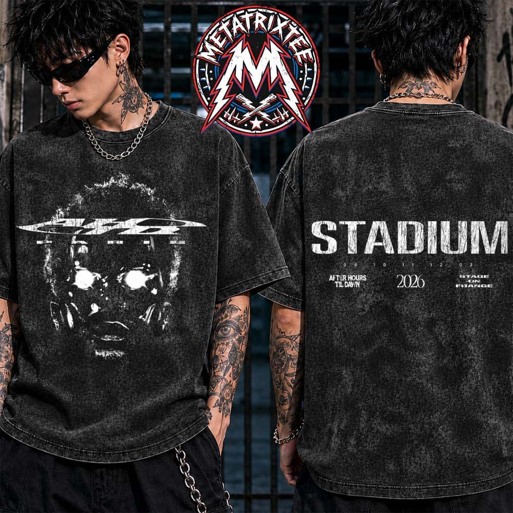 The Weeknd After Hours Til Dawn Paris 2026 Exclusive Tee For Stade de France On July 8th 10th 11th And 12th Washed T-Shirt The Weeknd After Hours Til Dawn Paris 2026 Exclusive Tee For Stade de France On July 8th 10th 11th And 12th Washed T-Shirt