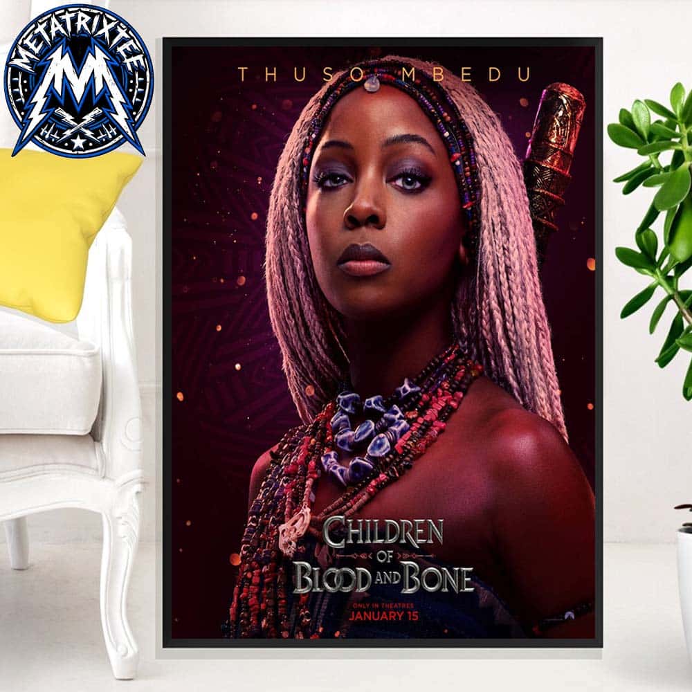 Thuso Mbedu Is Zelie Poster For Film Children Of Blood And Bone Releasing in Theaters January 15 2027 Premium Poster Canvas Thuso Mbedu Is Zelie Poster For Film Children Of Blood And Bone Releasing in Theaters January 15 2027 Premium Poster Canvas
