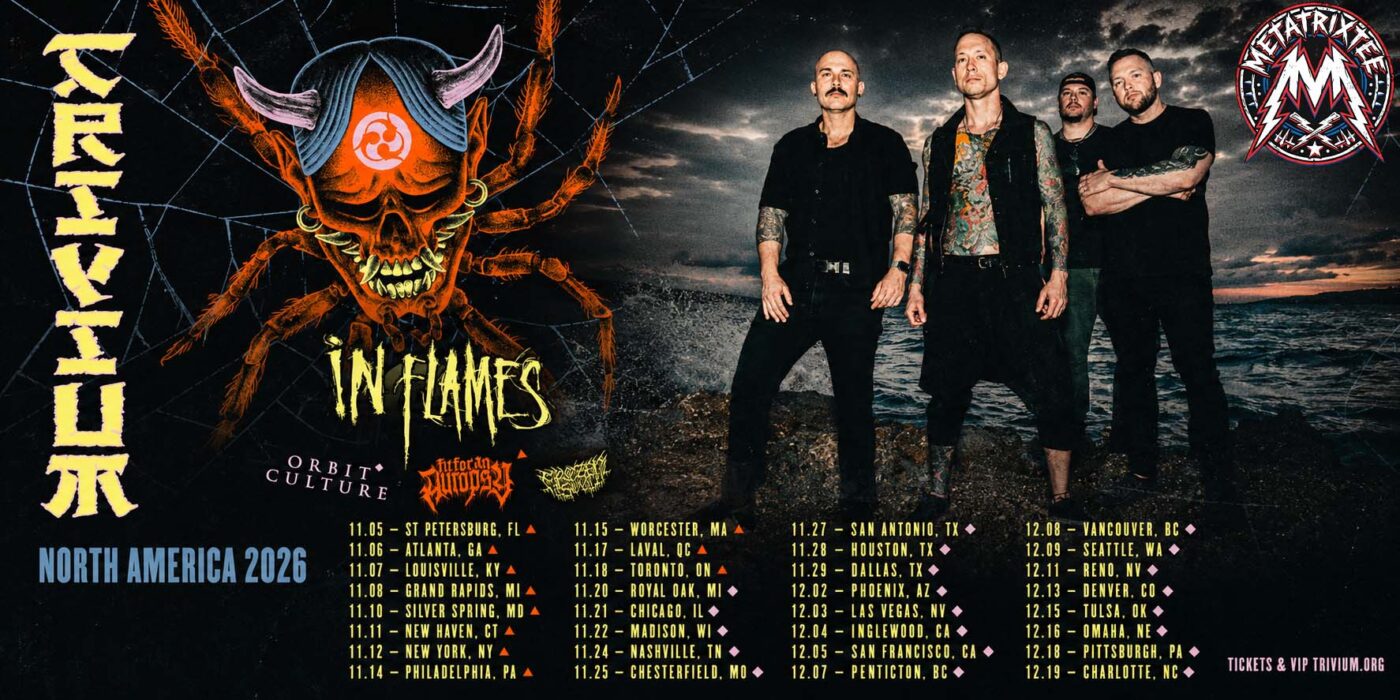 Trivium Explodes Across North America with The Crown In The Grave Fall Tour 2026