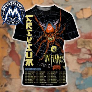 Trivium The Crown In The Grave Fall Tour 2026 North American With In Flames Citis List For November 5 To December 19 2026 Vintage T-Shirt