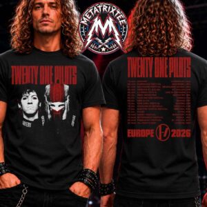 Twenty One Pilots Heard no Evil Tee For Europe Tour 2026 Cities List For 19 June To 30 August Two Sided T-Shirt