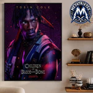 Tzain Character Poster Starring Tosin Cole From Children Of Blood And Bone In Theaters January 15 2027 High-Quality Poster Canvas