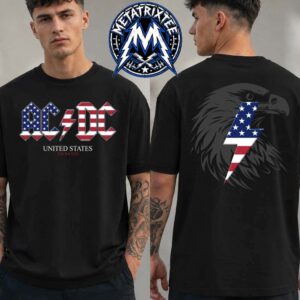 USA Eagle Merch Tee ACDC For Power Up North America 2026 Tour Unisex T-Shirt