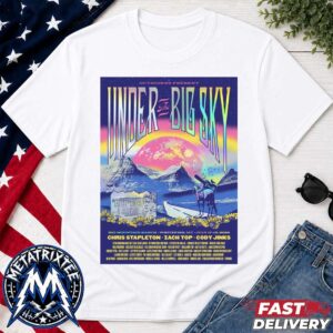 Under the Big Sky 2026  Holographic Event Poster At The Big Mountain Ranch In Whitefish Montana On July 17-19 2026 Short t-Shirt