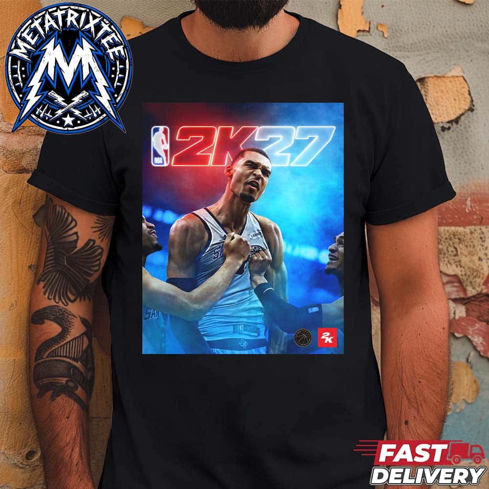 Victor Wembanyama Team San Antonio Spurs NBA 2K27 Standard Edition Cover Athlete Classic T-Shirt Victor Wembanyama Team San Antonio Spurs NBA 2K27 Standard Edition Cover Athlete Classic T-Shirt