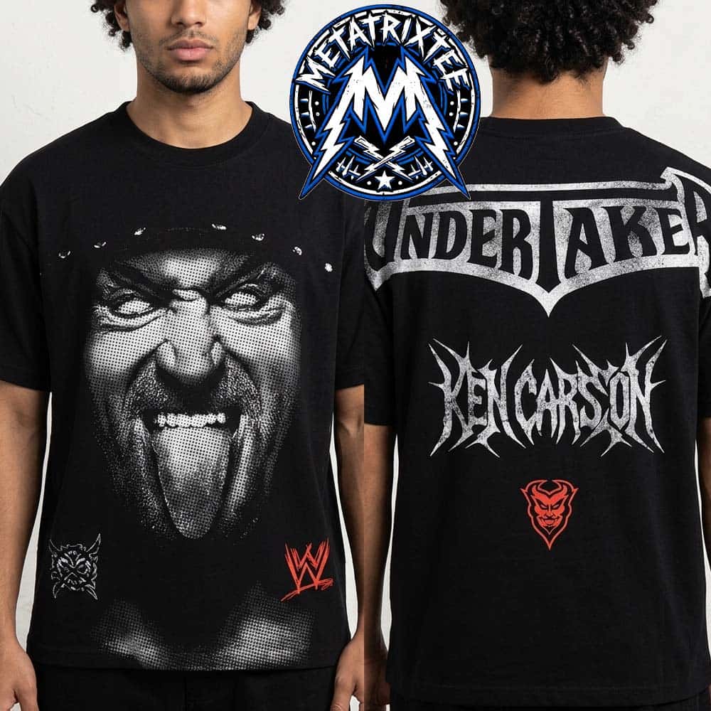 WWE x Ken Carson Undertaker Merch Tee Ken Carson WWE SummerSlam Complex Black Short T-Shirt WWE x Ken Carson Undertaker Merch Tee Ken Carson WWE SummerSlam Complex Black Short T-Shirt