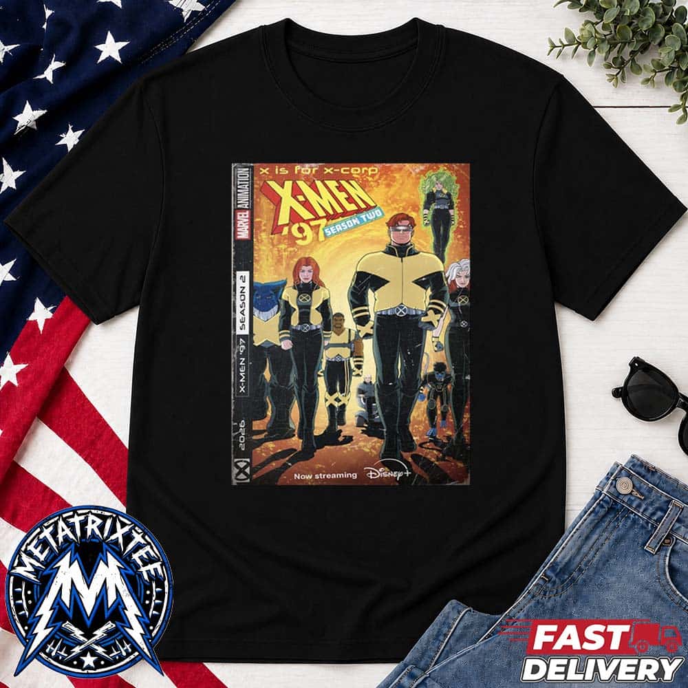 X Men 97 Season 2 X Corp Poster New Costumes Polaris Unisex T-Shirt X Men 97 Season 2 X Corp Poster New Costumes Polaris Unisex T-Shirt
