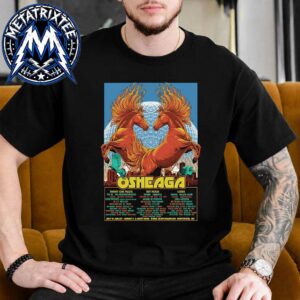 19th Annual Osheaga Music And Arts Festival Official Poster From July 31 to August 2 2026 At Parc Jean-Drapeau In Montreal Canada Black T-Shirt