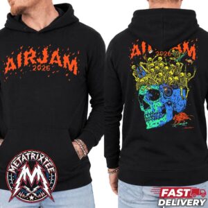 AJ Hirotton Tee For November 7 Air Jam Festival 2026 At Zozo Marine Stadium In Chiba JP Two Sided Hoodie T-Shirt