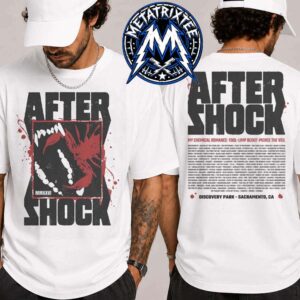 Aftershock Sacramento Festival 2026 Stinging Bite Merch Tee At Discovery Park In California From October 1–4 Two Sided Print T-Shirt