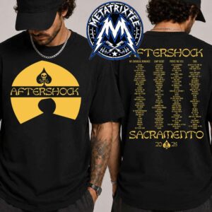 Aftershock Sacramento Festival 2026 Wu-Tang Clan Merch Tee At Discovery Park In California From October 1–4 Black Short T-Shirt
