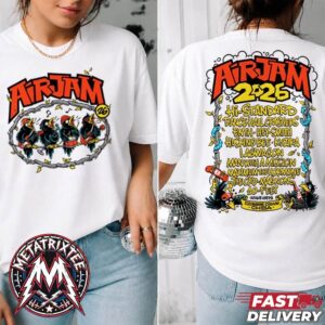 Air Jam Festival 2026 Birds Tee November 7 At Zozo Marine Stadium In Chiba JP Two Sided White T-Shirt
