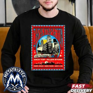 All-American Road Show On August 6 2026 Poster For Chris Stapleton At Rogers Stadium In Toronto Ontario Black Longsleeve T-Shirt