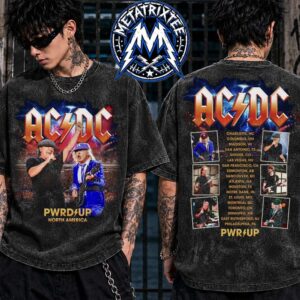 Angus And Brian Latest Noise Merch Tee For North America PWR UP Tour 2026 Washed T-Shirt