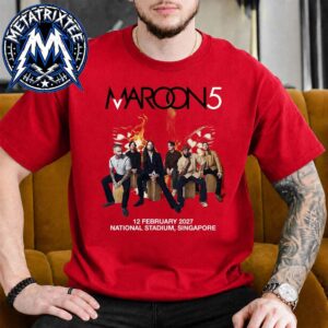 Asia Tour 2027 Maroon 5 In Singapore Envent Tee Live Show At The National Stadium On February 12