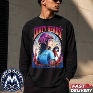 August 19 2026 Tour Poster For Dirty Heads At North Island Credit Union Amphitheatre In Chula Vista CA Longsleeve T-Shirt