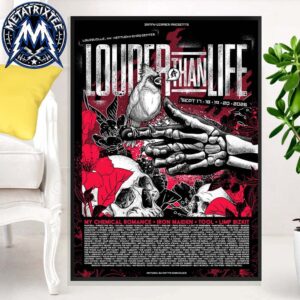 Bird In The Hand Poster For Louder Than Life 2026 In September 17–20 At Highland Festival Grounds In Louisville Kentucky Poster Canvas