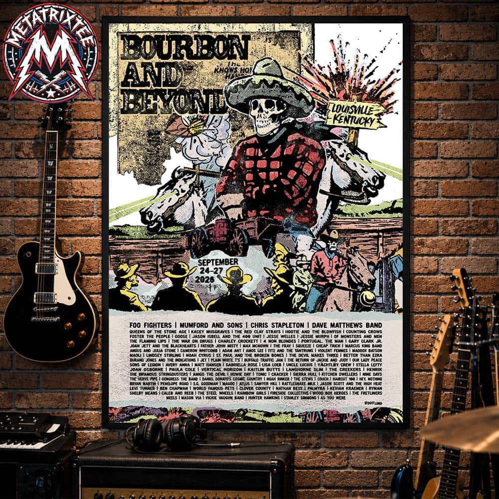 Bourbon And Beyond 2026 Comic Cowboy Poster For Kentucky Exposition Center In Louisville KY On September 24-27 2026 High-Quality Poster Canvas Bourbon And Beyond 2026 Comic Cowboy Poster For Kentucky Exposition Center In Louisville KY On September 24-27 2026 High-Quality Poster Canvas